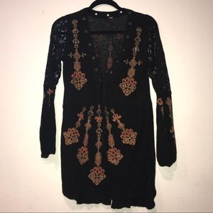 Free People Embroidered Renaissance Tunic